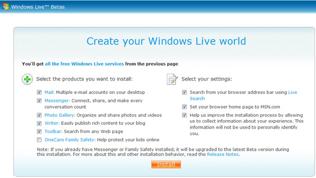 windows live suite